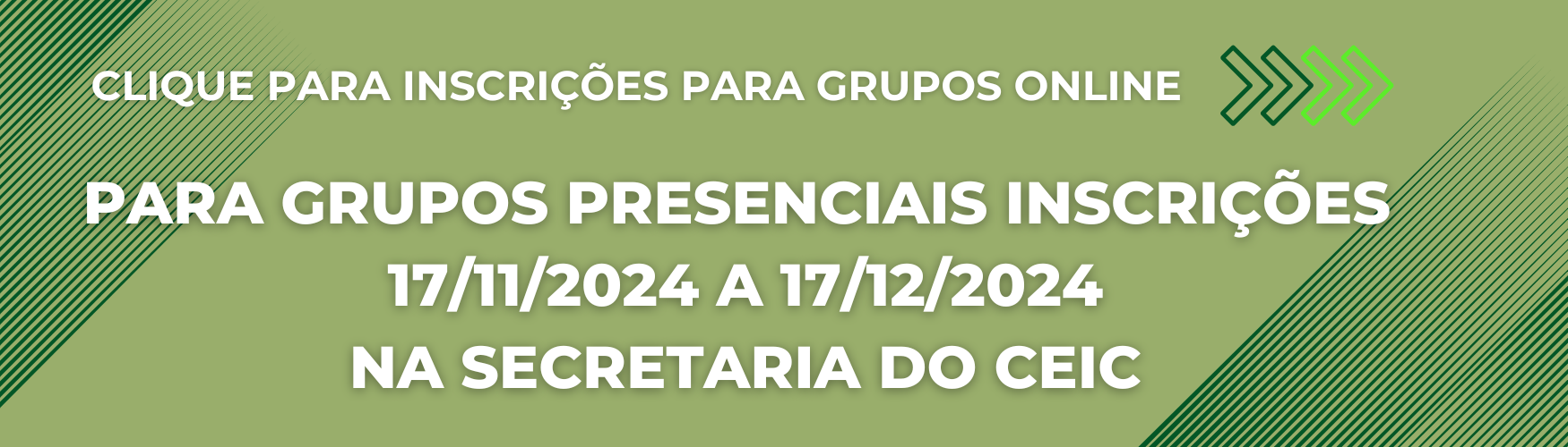 grupos de estudos 2025 INSCRIÇÕES